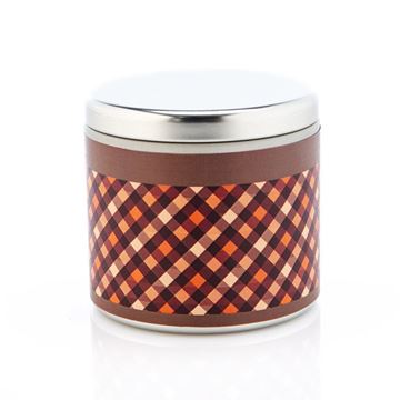 Picture of Countryside Retreat Red Plaid Traveling Tin